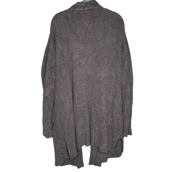 Barefoot dreams CozyChic Lite Long Weekend Cardi gray cardigan sweater xl - Picture 4 of 8